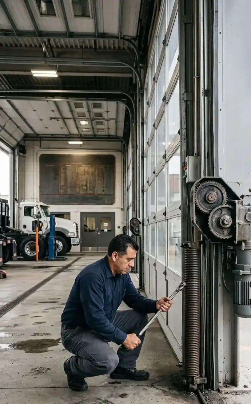 Commercial garage door installation Nashville, TN — industrial facility exterior