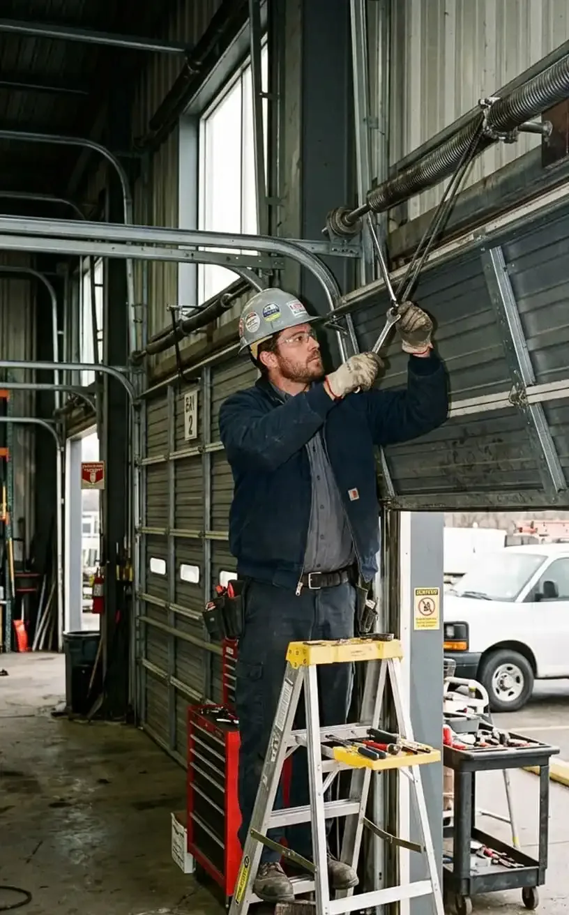 Commercial overhead door repair Nashville, TN — loading dock and industrial facility exterior