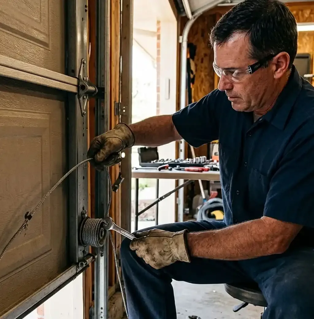 Garage door repair Franklin, TN — garage door on a well-maintained home