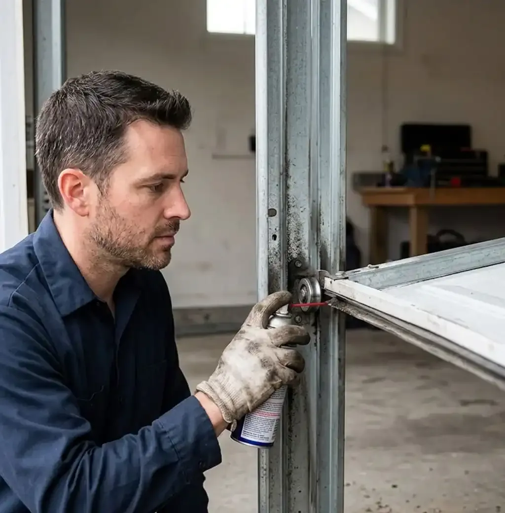 Garage door maintenance Franklin, TN — garage door showing early wear signs