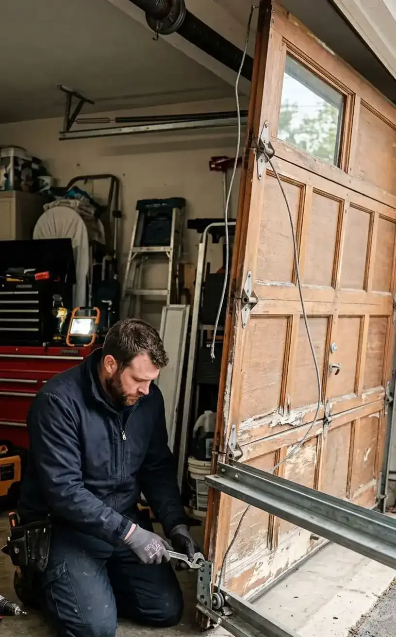 Garage door repair Nolensville, TN — residential garage doors in a growing neighborhood