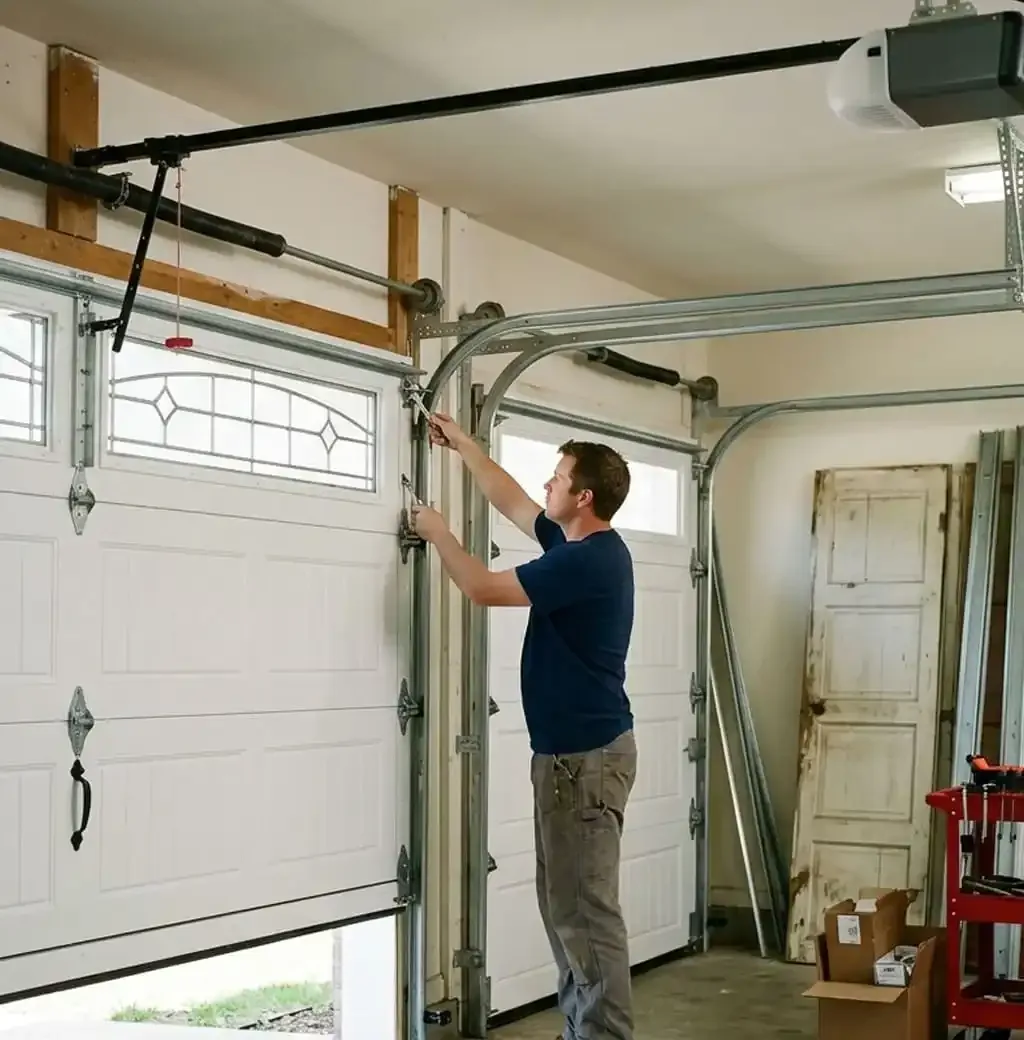 Garage door replacement Franklin, TN — new garage door hardware and tracks