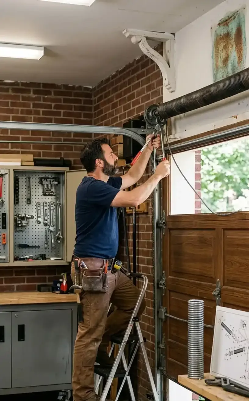 Garage door replacement Franklin, TN — carriage-style garage door on a home